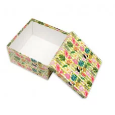 Коробка квадратная подарочная 1 шт Тропикано 25,5 х 25,5 х 17 см РазборПП-3097