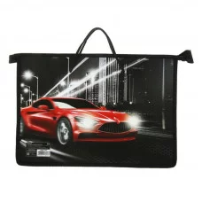 Папка с ручками пластик А4 55мм 335*235 ПМ-А4-35 Calligrata "Тачка" (ручки-шнурок) 3113853