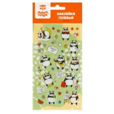 Наклейки гелевые Мульти-Пульти "Панда", 22*10см, пакет европодвес 367279