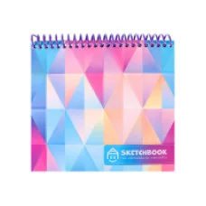 Скетчбуки А6+ для карандаш зарис Узор (спираль сверху, гл лам,мяг.обл,жест подл,64л,60г) С64-5269