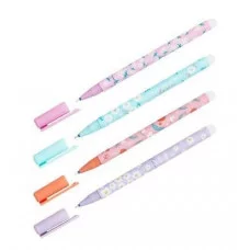 Ручка гелевая стираемая MESHU "Sensitive" синяя, 0,5мм, корпус ассорти, софт-тач 343471