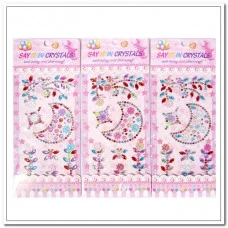 Наклейки-стразы Alingar, акриловые, пакет с европодвесом "Луна" AL8151