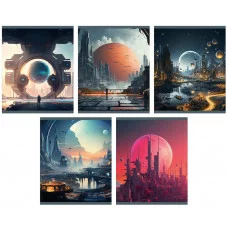 Тетрадь 165х202 48л "Другие галактики"  КанцЭксмо ТК489109