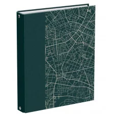 Тетрадь на кольцах А5, 240л., BG "Карта города", с разделителями, глянцевая ламинация 372966