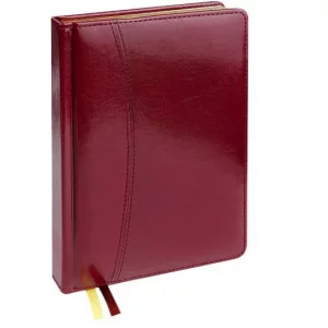 Ежедневник A5, 160л. недатир. SELECTION - БОРДОВЫЙ (160-5066) кожзам, золотистый срез 160-5066