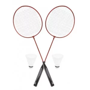 Бадминтон  металлический 2 ракетки 63х20,5 см., волан 2 шт., сетка, в ассорт. 1802H14