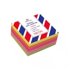 Блок самоклеящийся (стикеры) 51*51 250л 5цв неон ATTOMEX 2010206 581925
