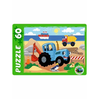 Пазл 60 ЭЛЕМЕНТОВ Лицензия/ СИНИЙ ТРАКТОР №14  (кор. 18х12,5) Арт. П60-5783