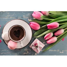 Палитра. Холст с краск. 40х50 см по номер. в пленке. УТРО МЕЧТЫ (Арт. Х-7336)