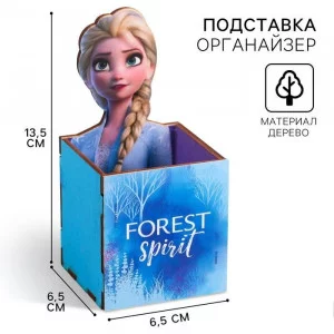Органайзер для канцелярии "Эльза", Холодное сердце , 65 х 70 х 65 мм 5078484