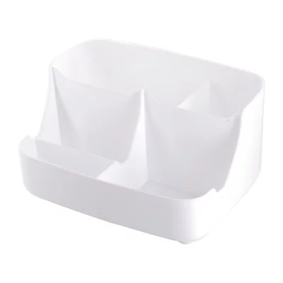 Подставка-органайзер д/канцтоваров, Alingar, пластик,  прямоугольная, 20 см * 14 см, 5 отделений, белая AL11133