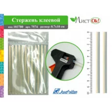 Стержень клеевой для термопистолета 7574 0.7*10см, набор 12шт J.Otten