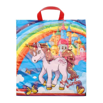 Пакет с петлевой ручкой НеоПак Единорог 38*40 12007