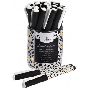 Ручка масляная LOREX MONOCHROME FAUVISM, серия Double Soft, круглый прорезиненный корпус, резиновый 