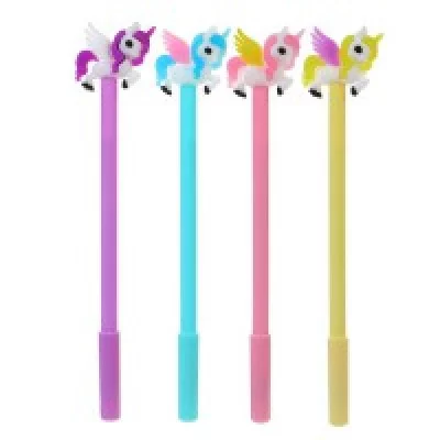 Ручка гелевая-прикол МИКС Единорог с крыльями 4519074