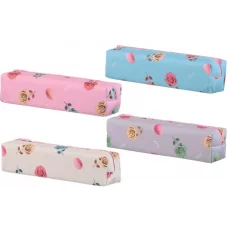 Пенал-косметичка: "РОЗА"; материал ПВХ, цветной с рисунком-розы /ассорти/, размер 20,5*5*5 см. МС-5805
