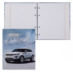 Тетрадь КЛЕТКА 240л. БЕЛЫЙ ВНЕДОРОЖНИК (на кольцах) 240-0568