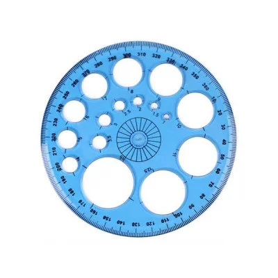 Транспортир 360° ассорти DV-12040