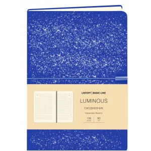 Ежедневник А5 136л "Luminous. Синий космос" КанцЭксмо ЕИКЛ52313606