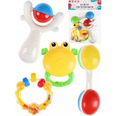 Погремушка "Крошка" 0+ 4 шт. в пакете И-2289