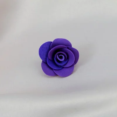 Набор цветов для декора "Роза", из фоамирана, D= 3 см, 10 шт, фиолетовый 2884901