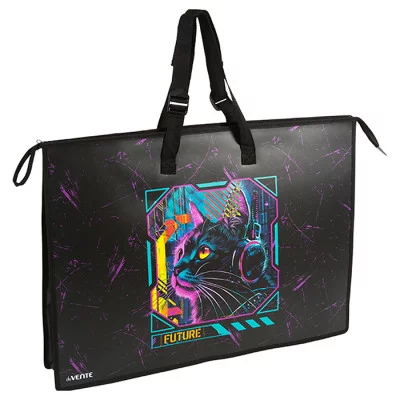 Папка для чертежей и рисунков "Label. Cyber Cat" A2 (650x470x100 мм) 500 мкм, 3075504