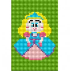 Алмаз. мозаика (блест.) 10х15 см, с подр., полн. заполн. (8 цв.) МИЛАЯ ПРИНЦЕССА (AS1008)