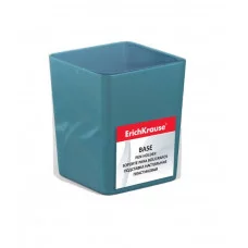 Подставка настольная пластиковая ErichKrause® Base, Ice Metallic, голубая 55812