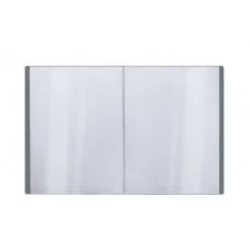 Папка со 100 вкладышами СТАММ А4, 30мм, 600мкм, пластик, серая 355640