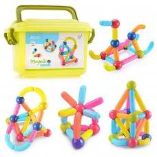 Конструктор магнитный (68 деталей) в ящике CH1074T