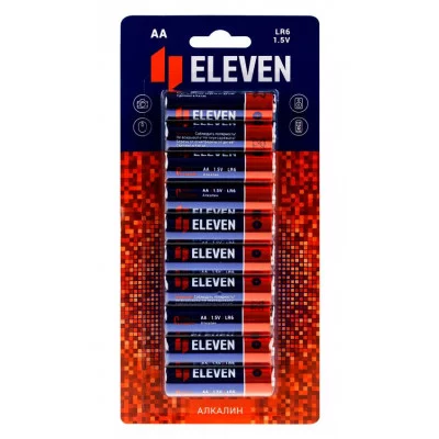 Батарейка Eleven AA (LR6) алкалиновая 1 шт, BC10 324424