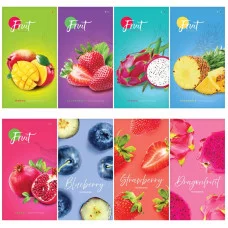 Блокнот А6 48л. на скрепке ArtSpace Фруктовая. Микс 328451