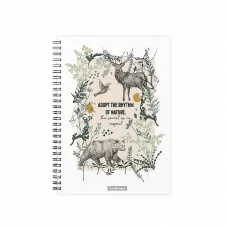 Тетрадь общая с пластиковой обложкой на спирали ErichKrause Natural Life, А5, 80 листов, клетка 54131