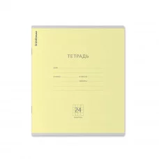 Тетрадь 24л. ERICH KRAUSE, кл., мел. карт. обл., Классика желтая, 35326