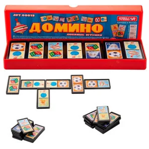 Домино Любимые игрушки футляр 00013 1шт