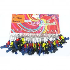 Брелок Пистолет резиновый 191687