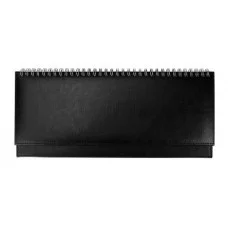 ПЛАНИНГ 56 л. недатир. TOUCH SKIN - DEEP BLACK (56-3198)гребень,кожзам(черный),отстрочка, 300х130мм 56-3198