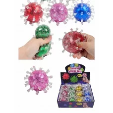 Антистресс-мялка "Ковид", внутри блёстки 1шт ИК-2776