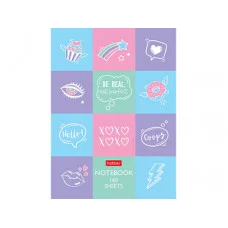 Бизнес-блокнот 160л А6ф ЛАЙТ клетка интегральный переплет -Нежность вокруг- 160ББL6В1_27774