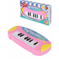 Детское пианино "Дельфинчик" 22х3,5х11,5 см (бат. 2*АА не в компл.,в пакете) ( Арт. 2062697)