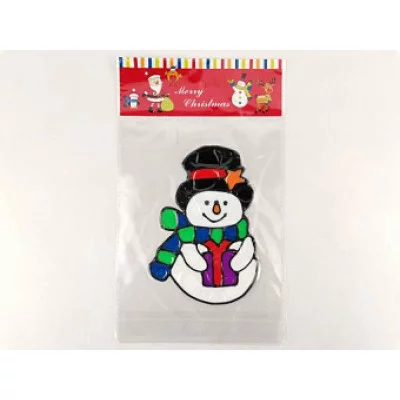 Новогоднее украшение: наклейка на окно гелевая, арт. YCI0418105