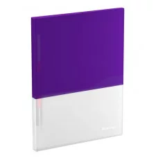 Папка с пружинным скоросшивателем Berlingo "Semicolor" А4, 17мм, 700мкм, с внутр. карманом, сиреневая, софт-тач 384124