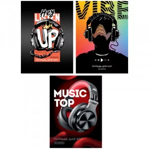 Тетрадь для нот 32л., А4, на скрепке ArtSpace "Music vibe" (вертик.) 338568