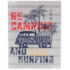 Скетчбук А5 Surfing (7БЦ, лён+гл лам, 96л, 100г) С96-1370