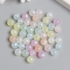 Бусины для творчества пластик "Шарики. Блеск" набор 20 гр 0,8х0,8х0,8 см   9129410