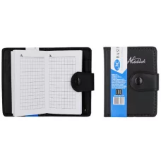 Записная книжка МС-5184 материал-кожезаменитель, цвет-чёрный