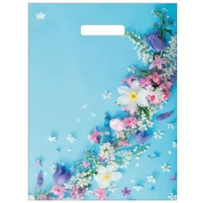 Пакет с прорубной ручкой ТИКО Очаровательные цветы 40*31 1114