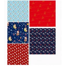 Упаковочная бумага Символ года Лошадки в ассортименте 70х100см 1л УБ-6146