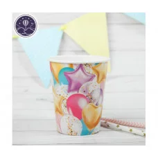 Стакан одноразовый бумажный Шары, 250 мл 3421656