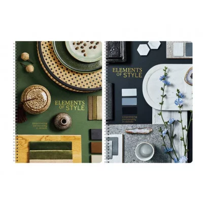 Тетрадь 80л., А4, клетка на гребне GreenwichLine "Stylish details", матовая ламинация, тиснение фольгой, 70г/м2 360381